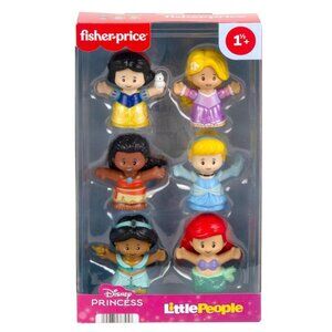 Disney Princess Little People Figurine Set by Fisher-Price, featuring 6 Characte